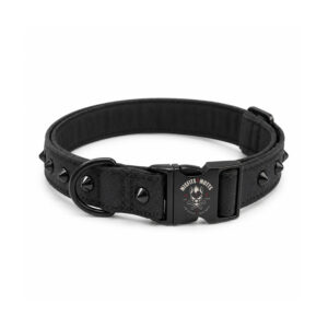 Hero Studded Dog Collar Charcoal