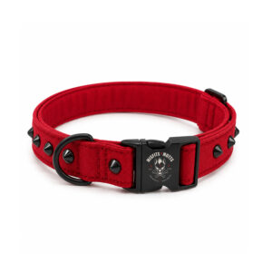 Hero Studded Dog Collar - Rebel Red