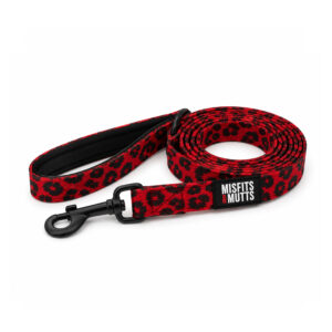 Hero Collection Dog Lead - Red Leopard